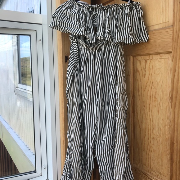 Faithful the Brand Green Stripe tube top and pants - Picture 1 of 6